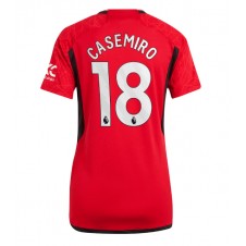 Manchester United Casemiro #18 Hjemmedrakt Kvinner 2023-24 Kortermet